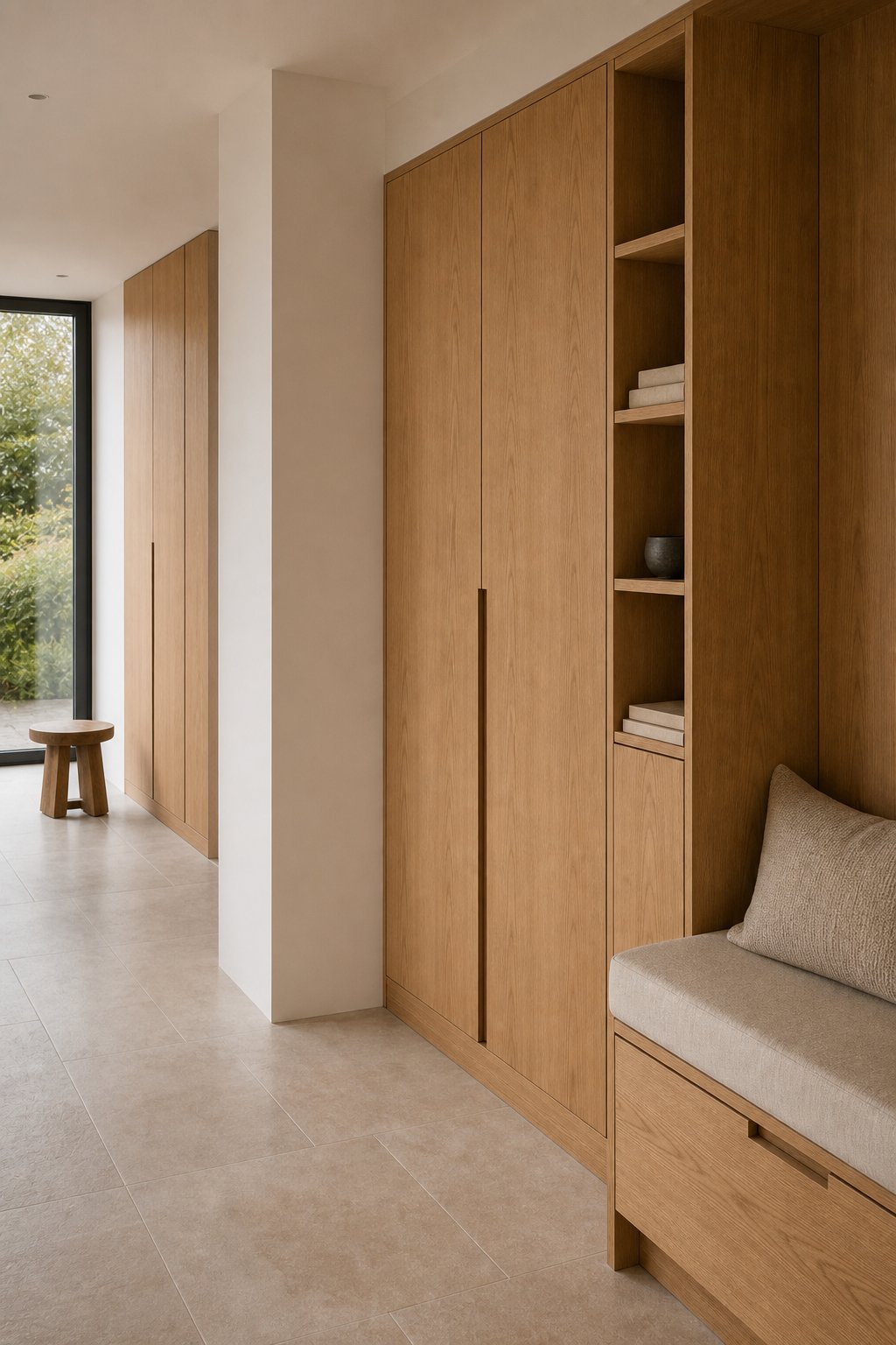 Interieur op maat met houten kasten en maatwerkdetails