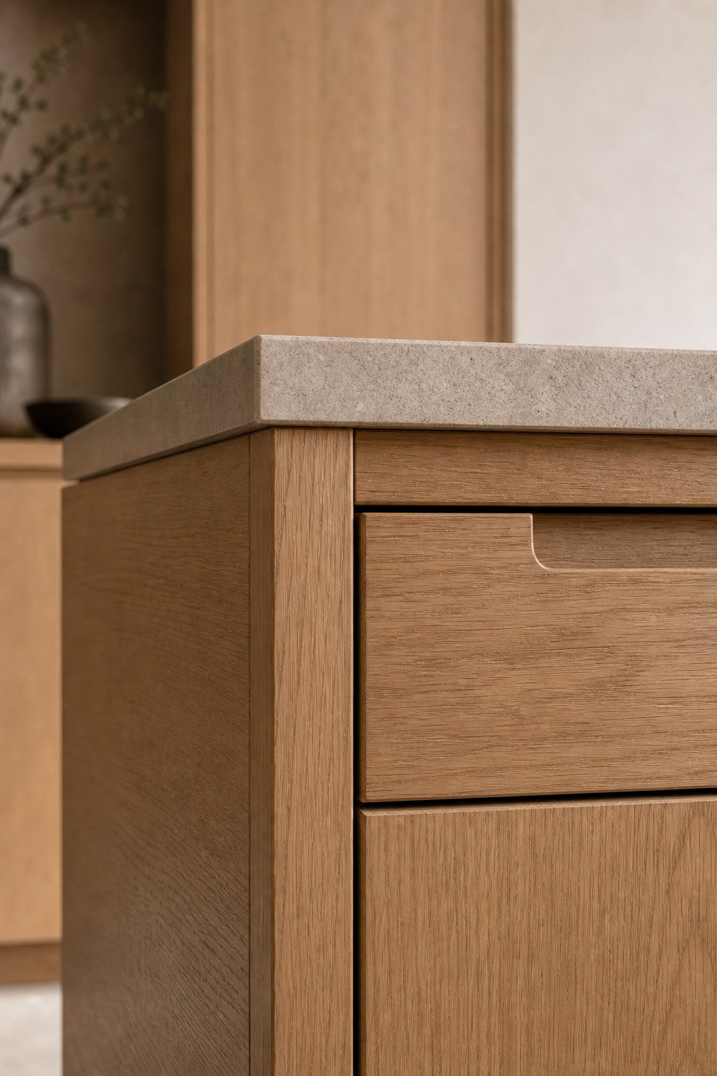 Detail van vakmanschap en houten afwerking